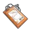 Orange ID Tag