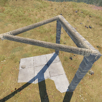 Floor Triangle Frame Twigs