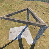 Floor Triangle Frame Wood