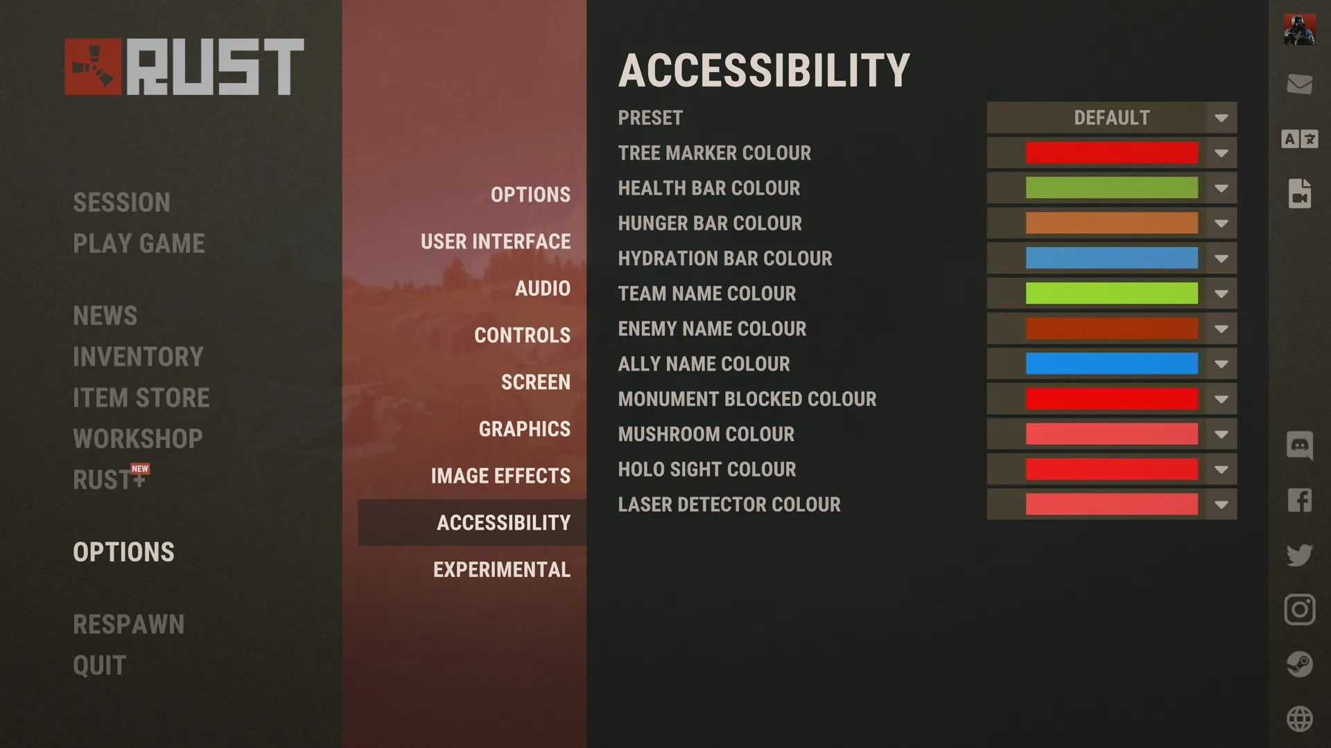 rust_accessibility_colours_menu